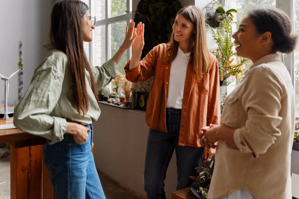 people trying to achieve ambitious sustainability goals